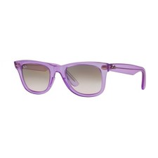 Ray ban Classique Wayfarer RB 2140 605632 Demi Brillant Violet W / Gris Pente