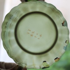 Ancienne tasse porcelaine fine translucide à godrons Chine signé