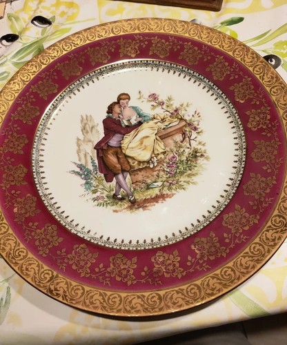 Assiette décorative signé - décorative,