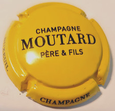 Capsule de champagne Moutard Père et Fils Jaune et noir  N°27