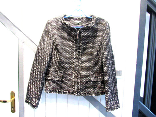 Veste courte chiné noir - , et