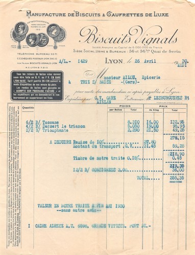 1930 manufacture biscuits - 1930,