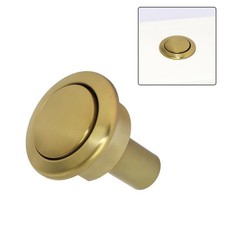 Bouton chasse d'eau WC chromé