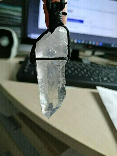 Pendentif grand cristal - pendentif,
