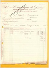 DECIZE (58) USINE de CERAMIQUE / CARREAUX GRES ROUGES FINS "J. BOIGUES" en 1927