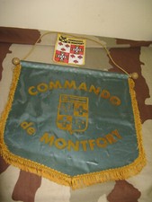 UN FANION et un écusson commando DE MONTFORT