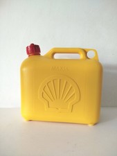 Shell Jerrican 5 Litres 5L Fuel Can Bouchon Sécurisé Jaune Décoration Garage
