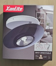 SPOT EN SAILLIE  ORIENTABLE XANLITE 40W LED 300 LUMENS GRIS