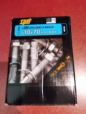 Lot de 18 Goujons à bague acier SPIT, Diam.10 x L.70 mm