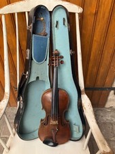 violon ancien allemand david hopf stamp old  violin  entier 4/4 marque tampon