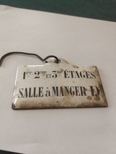 Plaque Émaillée Hôtel