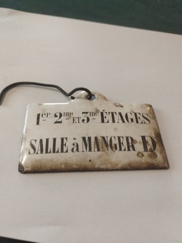 Plaque émaillée hôtel - Émaillée,