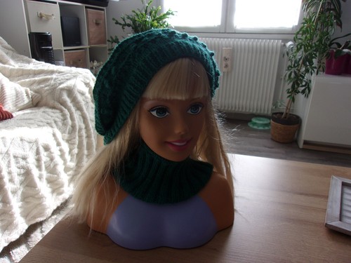 Ensemble bonnet genre béret - bonnet,