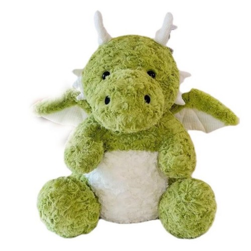 Dragon vert peluche - en,