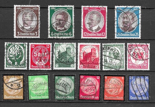 Timbres 1934 allemagne - 1934,