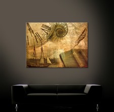 Histoire Carte Du Monde Toile Image Art Environ Canapé Braun Noir Beige XL Déco