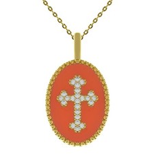 Collier Croix Plaqué OR