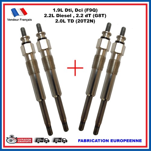 Bougie préchauffage pour - 4, de