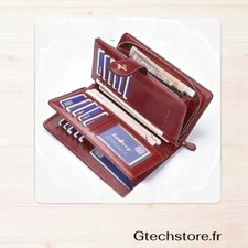 Portefeuille femme long