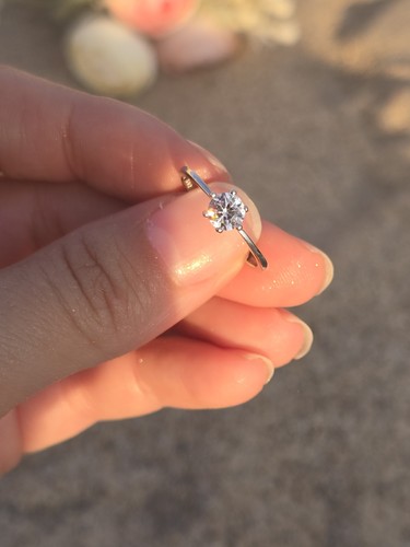 Bague solitaire ajustable - solitaire, en