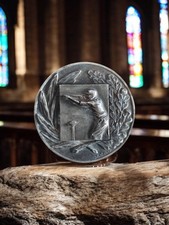  Médaille ancienne pour passionnés de tir au pigeon