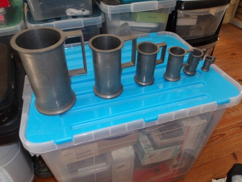 Pots mesure étain 90 - étain, 90%