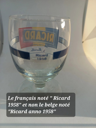 Rare verre ricard des - , 75