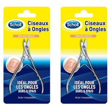 [10058005-2] SCHOLL Lot de 2 Ciseaux à Ongles de pieds Coupe Nette et Précise...