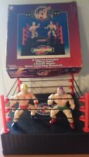 RARE Vintage " W.O.T ": 2 Wrestling Figures + RING (KO) "Ric Flair, Razor Ramon"