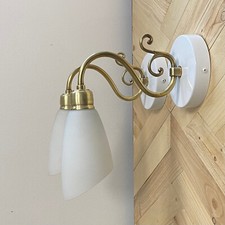 Paire d'appliques col de cygne