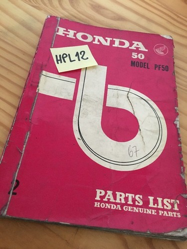 Honda pf50 parts list - 50,