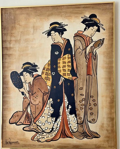 Peinture ukiyoe sur toile - ukiyoe,