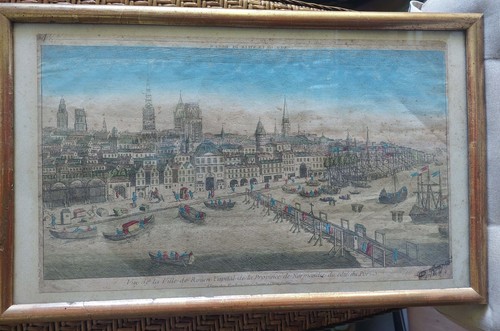 Tres ancienne gravure rouen - tres,