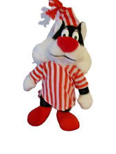 peluche gros minet  warner bros 23 cm décoration de noël 1993