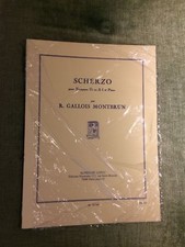 R. Gallois Montbrun Scherzo pour trompette et piano partition éditions Leduc