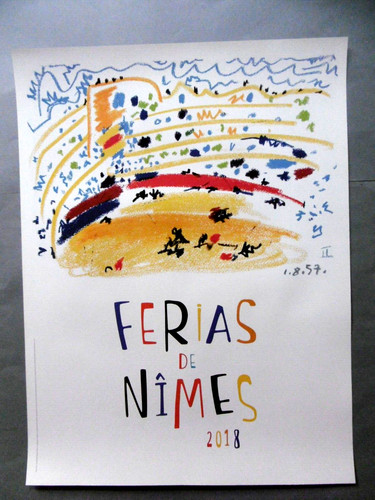 Picasso ferias nîmes affiche - ferias,