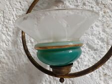 Lustre vintage années 50 doré suspension lampe Biny Lacroix Mategot 