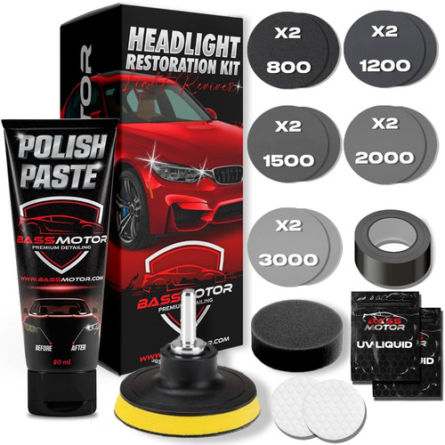 Kit polissage phares - polissage, voiture