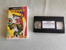 vhs dessin animé - denver le dernier dinosaure - la guerre du rock - 1989