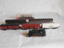 Jouef 0-4-0 Tank locomotive and assorted wagons and coaches