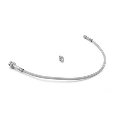 Brake Hose Kit, Front, Stainless Steel, Drum; 76-78 Jeep CJ5/CJ7