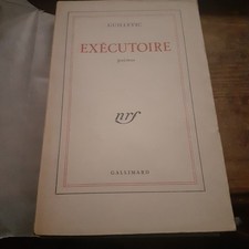 exécutoire GUILLEVIC gallimard 1947