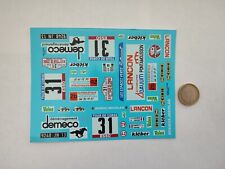 decals decalcomanie R5 TURBO TOUR DE CORSE 1/18