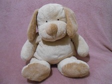 Peluche doudou chien marron beige Nicotoy 45 cm