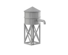 Water Tower Intact - WWII03 3D PRINTED Wargame Terrain Bolt Action