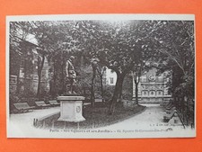CPA 75  PARIS Le SQUARE SAINT-GERMAIN des PRÉS Statue Bernard PALISSY de BARRIAS