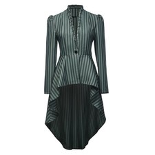 Veste Longue à Rayures Style