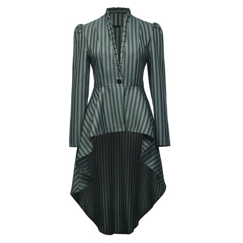 Veste longue rayures style - veste,