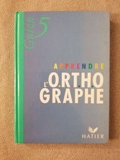 Apprendre l'orthographe 5e | Guion J | Hatier Parascolaire | Bon état