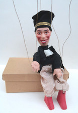 Fernandel Avocat Superbe Marionnette à Fil 27,5Cm Terre Cuite Neuf + Boite 1936